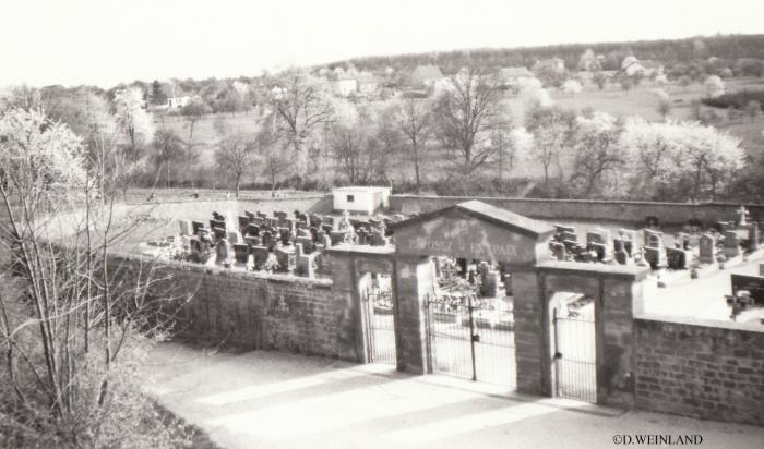 Le cimetière d’Enchenberg en 1985